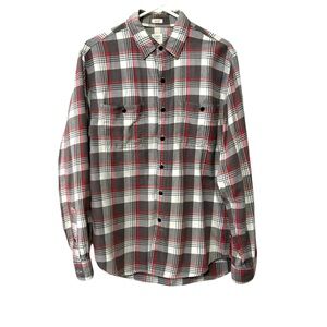 J. Crew Fitted Plaid Flannel Button Down Men’s Medium